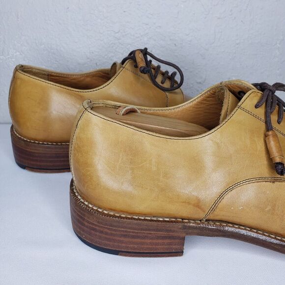 Emling Chausseur Tan Leather Split Toe Derby Shoes Mens Size 9 Made In Italy main image 10